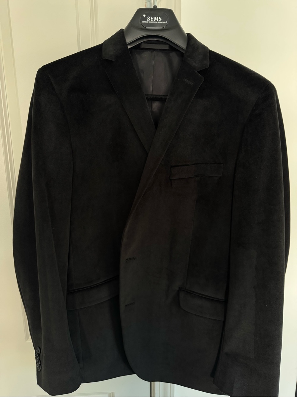 Reaction Kenneth Cole Black Suede Sport Coat Blazer